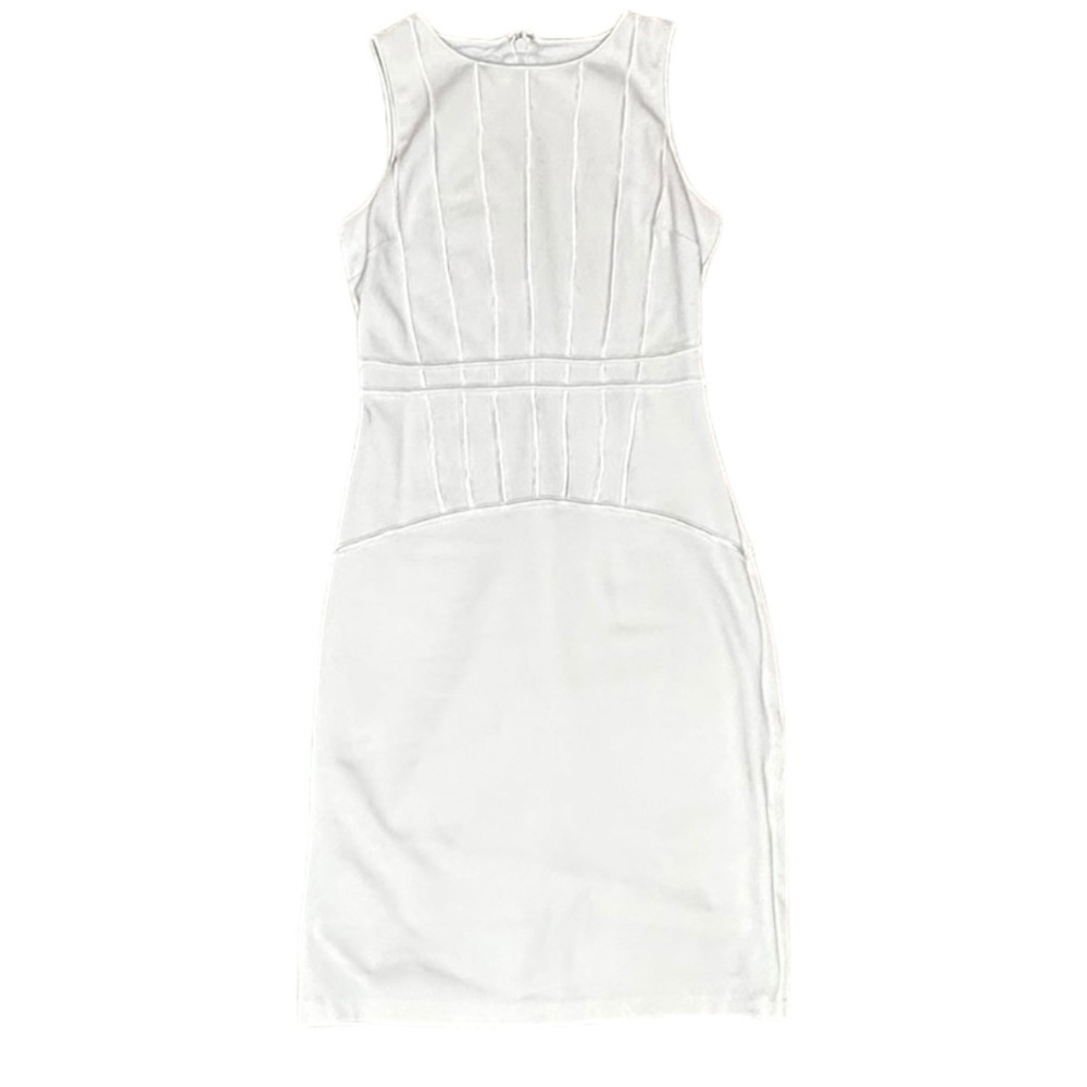 Bebe White Bodycon Sleeveless Dress Size S/P